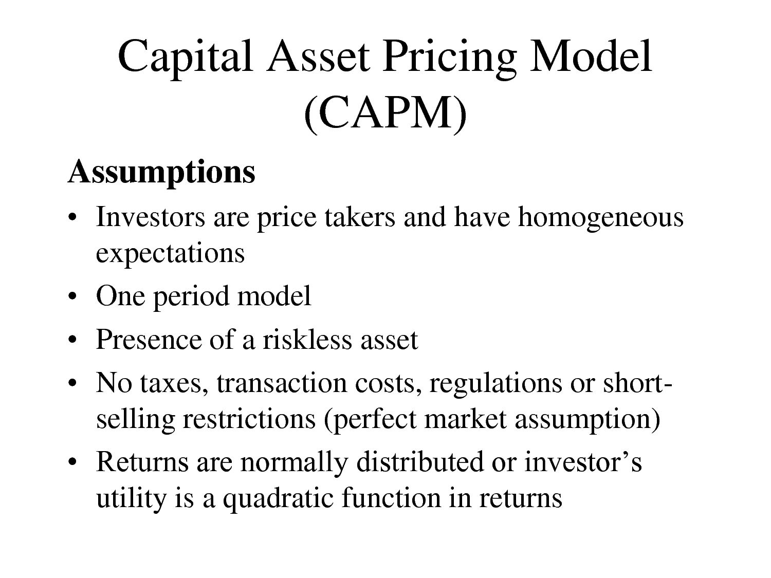 CAPM Reliable Test Price