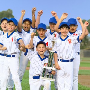 Cheering Little League Champions
