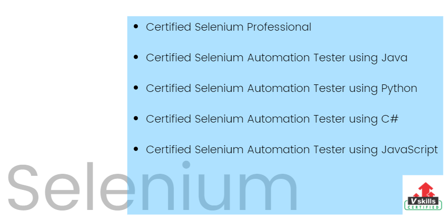 How to learn Selenium on my own? Vskills Selenium Professional
